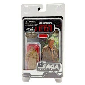Star Wars The Saga Collection Han Solo Trench Coat Figure In Protective Display